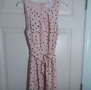 Light pink polka dot dress